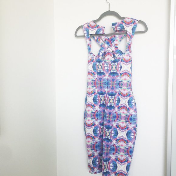 Iridescent cut out bodycon dress - Picture 3 of 3